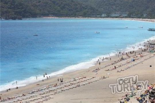 
	Oludeniz Beach is known as the best beach of Turkey with its turquoise colour waters and sandy beaches.
